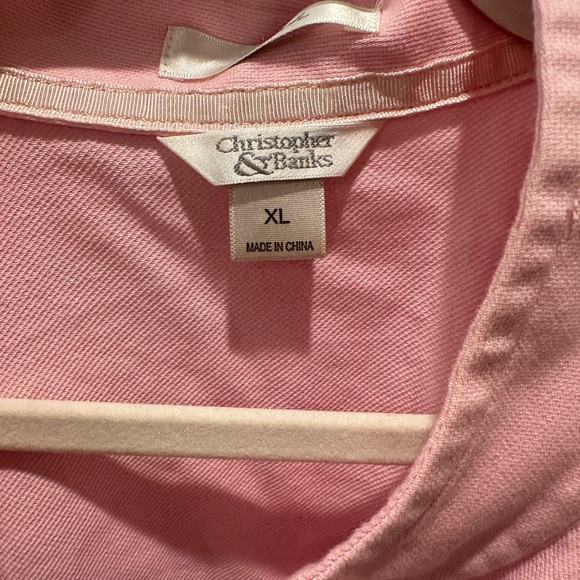 Christopher & Banks Soft Pink Knit Top XL - Picture 3 of 3